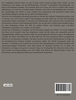 Ferdinand Lassalle: Eine Würdigung des Lehrers und Kämpfers