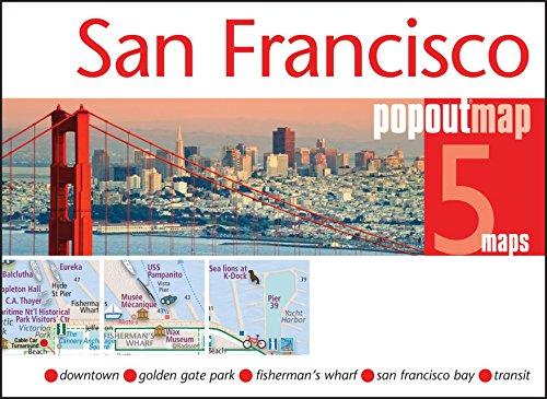 San Francisco PopOut Map, 5 maps (Popout Maps)