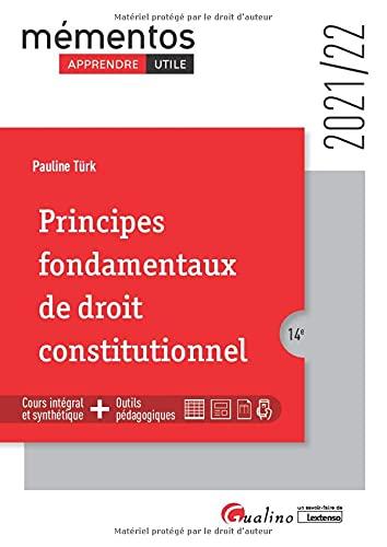 Principes fondamentaux de droit constitutionnel : 2021-2022