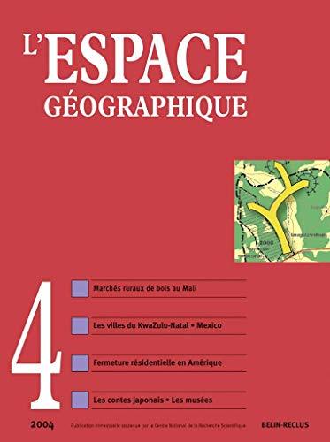 Espace géographique, n° 4 (2004)