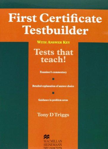 First Certificate Testbuilder: With Key