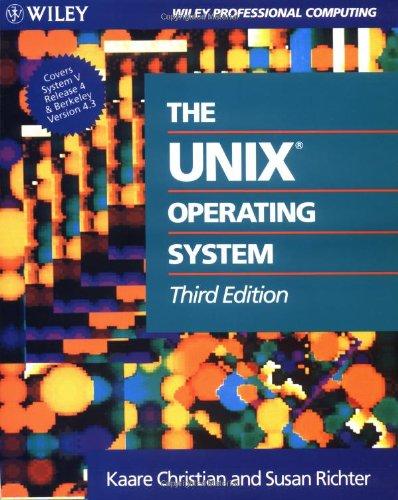 Unix 3e P (Wiley Professional Computing)