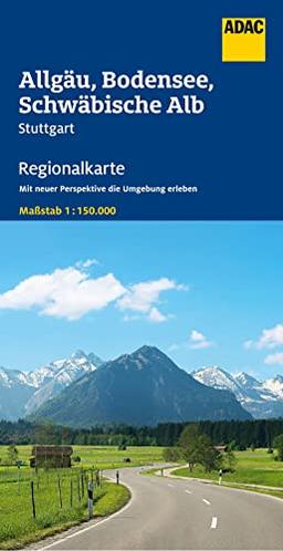 ADAC Regionalkarte Deutschland Blatt 15 Allgäu, Bodensee, Schwäbische Alb: Stuttgart (ADAC Regionalkarten 1:150.000, Band 15)