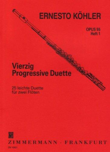 Vierzig progressive Duette op. 55 Heft 1 für 2 Flöten