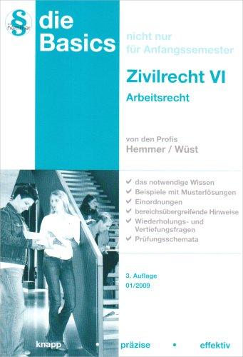 Basics Zivilrecht 6. Arbeitsrecht: Juristisches Repetitorium