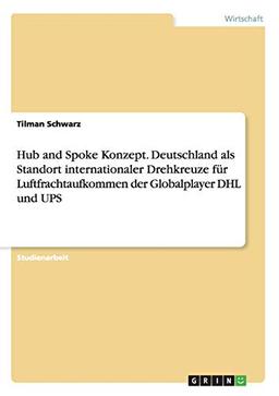 Hub and Spoke Konzept. Deutschland als Standort internationaler Drehkreuze für Luftfrachtaufkommen der Globalplayer DHL und UPS