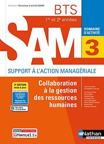 Collaboration à la gestion des ressources humaines BTS 1re et 2e années SAM, support à l'action managériale : domaine d'activité 3