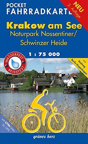 Pocket-Fahrradkarte Krakow am See, Nossentiner/Schwinzer Heide: Maßstab 1:75.000. Wasser- und reißfest. (Fahrradkarten)