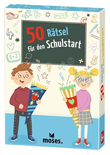 moses. 30248 50 Rätsel für den Schulstart | Kinderbeschäftigung | Kartenspiel, Yellow