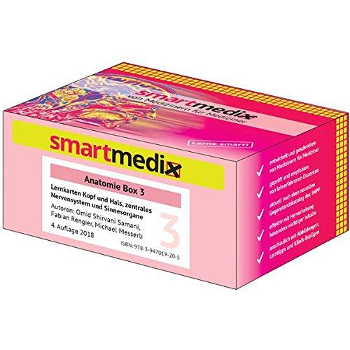 SmartMedix Lernkarten Anatomie Box 3: Kopf und Hals, zentrales Nervensystem und Sinnesorgane