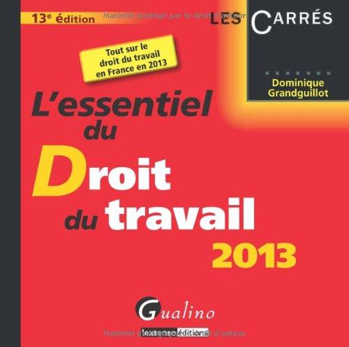 L'essentiel du droit du travail 2013