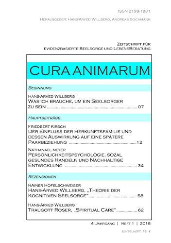 Cura Animarum (2018) 1: Zeitschrift für evidenzbasierte Seelsorge und Lebensberatung