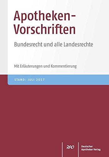 Apotheken-Vorschriften CD-ROM: Bundesrecht und alle Landesrechte. Mit Erläuterungen und Kommentierung