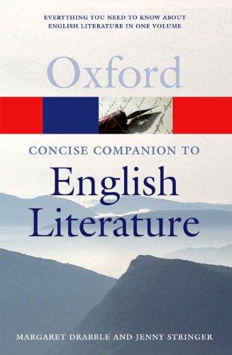 The Concise Oxford Companion To English Literature (Oxford Paperback Reference)