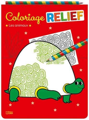 Les animaux : coloriage relief