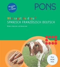 PONS Wie sagst du dazu ? Spanisch, Französisch, Deutsch. Bilder erkennen und benennen