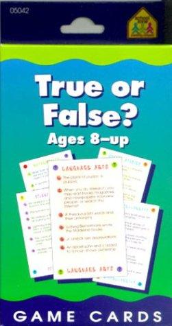 True or False?: Game Cards Ages 8-Up