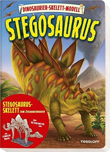 Dinosaurier-Skelett-Modell. Stegosaurus: Bilder- und Bastelbuch