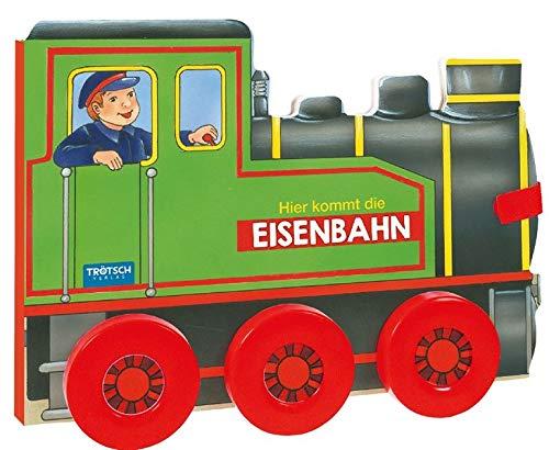 Trötsch Pappenbuch Hier kommt die Eisenbahn: 22 x 16cm, 10 Seiten