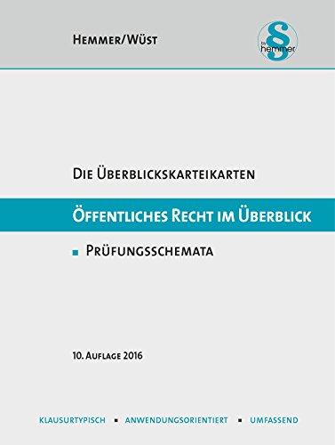 Karteikarten Öffentliches Recht im Überblick