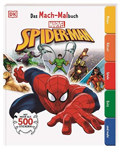 Das Mach-Malbuch Marvel Spider-Man: Mit mehr als 500 Stickern. Malen, Rätsel, Spiele, Quiz und mehr