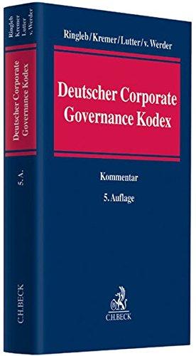 Kommentar zum Deutschen Corporate Governance Kodex