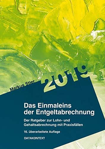 Einmaleins der Entgeltabrechnung 2019