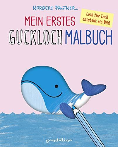 Mein erstes Guckloch-Malbuch für Kinder ab 2 Jahre (Wal) Ein Kreativ-Mitmachbuch zum Ausmalen und Fertigmalen: Schablone für Schablone und Seite für Seite entsteht dein eigenes Bild!