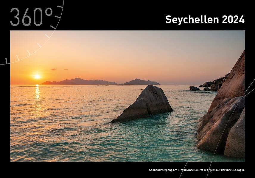 360° Seychellen Premiumkalender 2024 (360° Premiumkalender 2024 (50 x 35 cm))