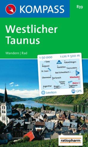 Westlicher Taunus: Wander- und Radtourenkarte. 1:50.000. GPS-genau