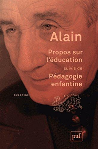 Propos sur l'éducation. Pédagogie enfantine