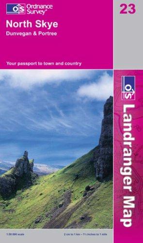 North Skye, Dunvegan and Portree (Landranger Maps)