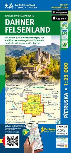 Dahner Felsenland: Wander-, Rad- und Freizeitkarte, Maßstab 1:25.000, 7. Auflage