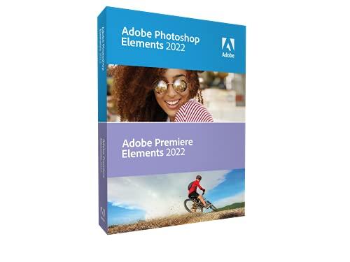 Adobe Photoshop & Premiere Elements 2022|Bundle|1 Gerät|unbegrenzt|PC/Mac|Disc|Disc