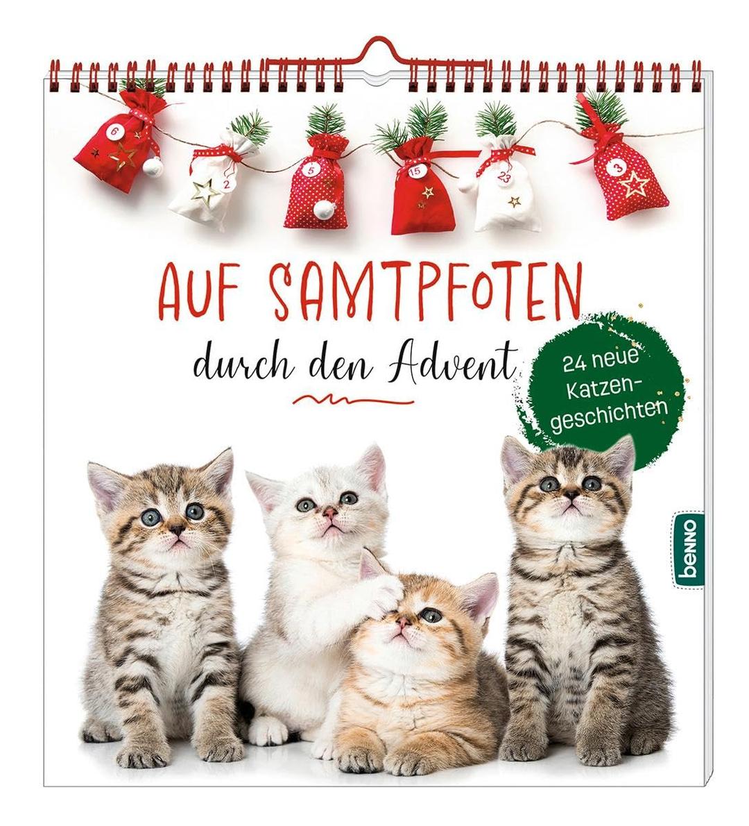 Auf Samtpfoten durch den Advent: 24 neue Katzengeschichten