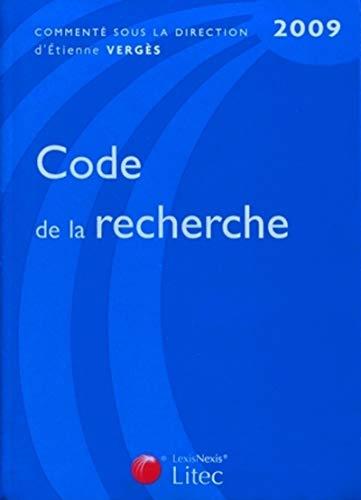 Code de la recherche 2009