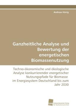 Ganzheitliche Analyse und Bewertung der energetischen Biomassenutzung: Techno-ökonomische und ökologische Analyse konkurrierender energetischer ... Energiesystem Deutschland bis zum Jahr 2030