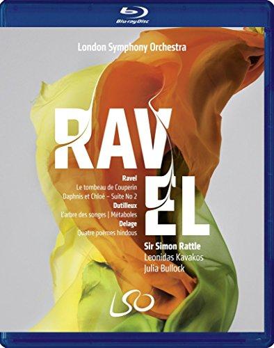 Ravel: Daphnis & Chloé Suite 2, Le Tombeau de Couperin; Dutilleux: L'Arbre des Songes, Métaboles; Delage: Quatre Poèmes Hindous (London Symphony ... Rattle) 2 Blu-ray/DVD Doubleplay [UK Import]