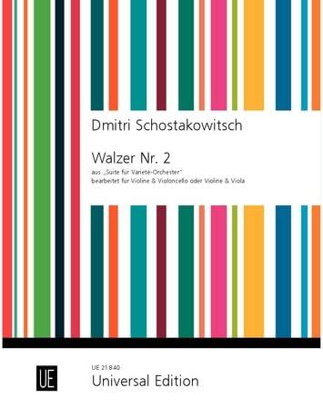 Walzer Nr. 2: aus "Suite für Varieté-Orchester". Violine und Violoncello (Viola). Spielpartitur.