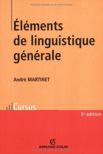 Eléments de linguistique générale