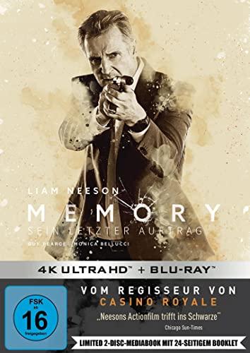 Memory - Sein letzter Auftrag LTD. - 4K UHD 2-Disc-Mediabook mit 24-seitigem Booklet (4K Ultra HD) (+ Blu-ray)