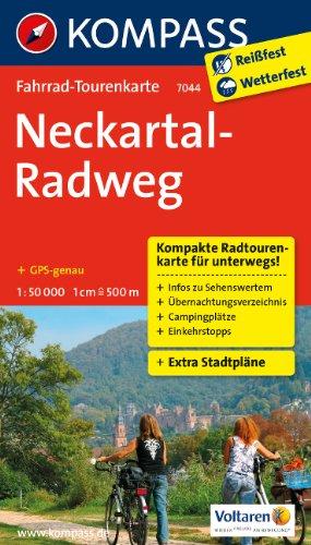 Neckartal-Radweg: Fahrrad-Tourenkarte. GPS-genau. 1:50000.