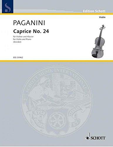 Caprice No. 24 a-Moll: Violine und Klavier.: No. 14. violin and piano. (Edition Schott)