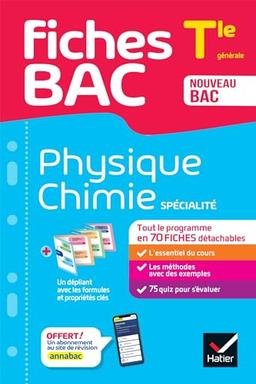 Physique chimie spécialité, terminale générale : nouveau bac