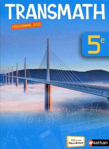 Transmath, 5e : programme 2010