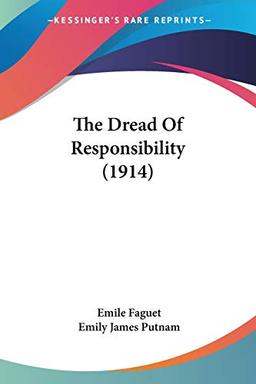 The Dread Of Responsibility (1914)