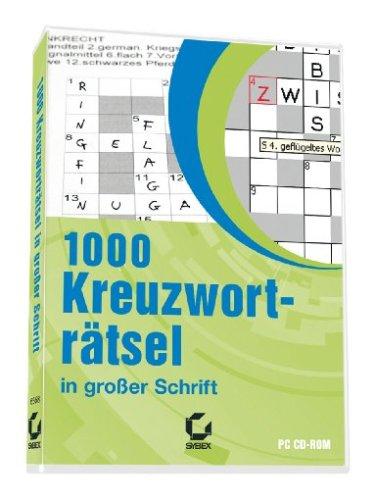 1000 Kreuzworträtsel in großer Schrift