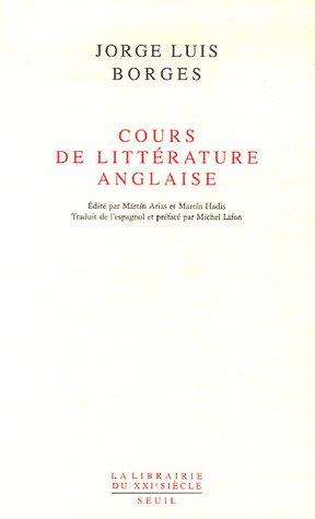 Cours de littérature anglaise