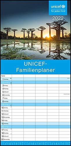 UNICEF 2022 Familienplaner - Familien-Timer - Termin-Planer - Kinder-Kalender - Familien-Kalender - Wohltätigkeits-Kalender - 22x45