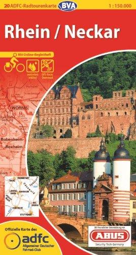 ADFC-Radtourenkarte 20 Rhein /Neckar 1:150.000, reiß- und wetterfest, GPS-Tracks Download und Online-Begleitheft (ADFC-Radtourenkarte 1:150000)